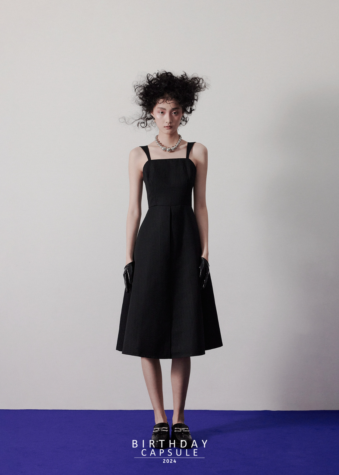 Anya Midi Dress in Vintage Black Anya Midi Dress in Vintage Black
