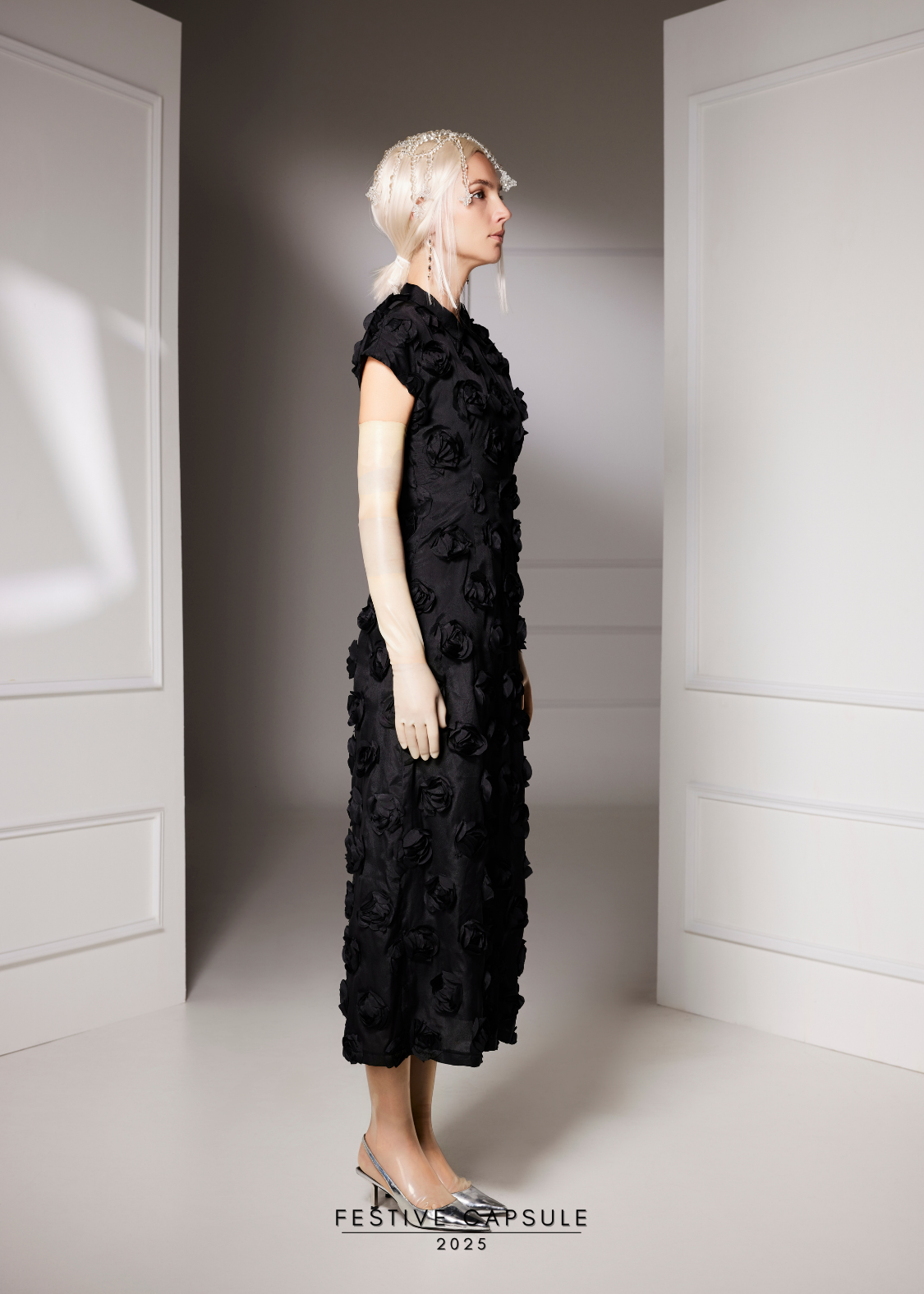 Acacia Dress in Ebon Rose