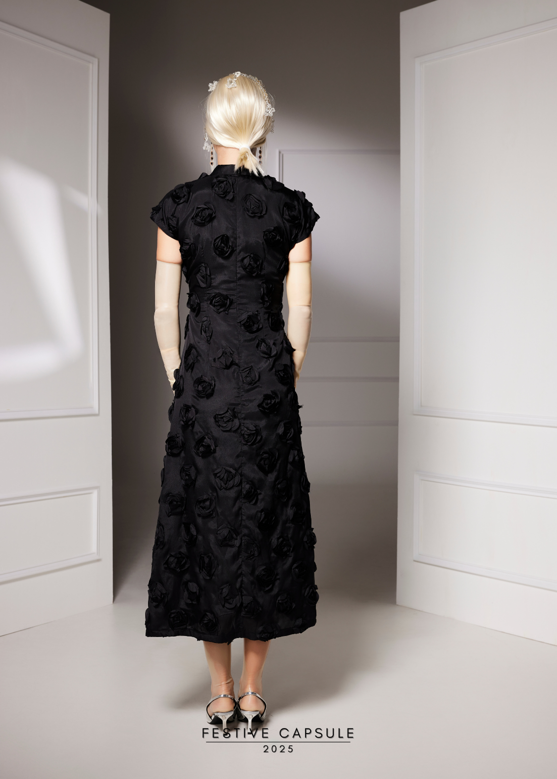 Acacia Dress in Ebon Rose