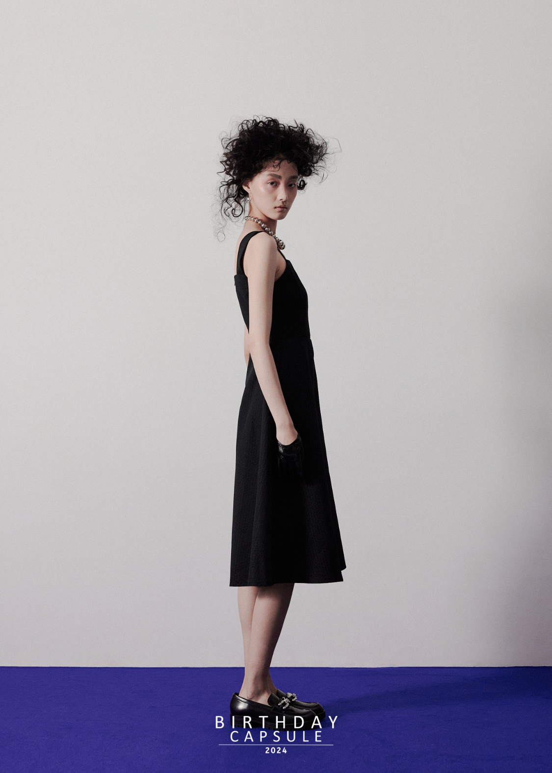 Anya Midi Dress in Vintage Black Anya Midi Dress in Vintage Black