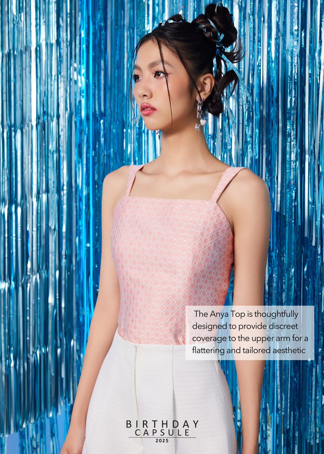 Anya Top in Powder Pink
