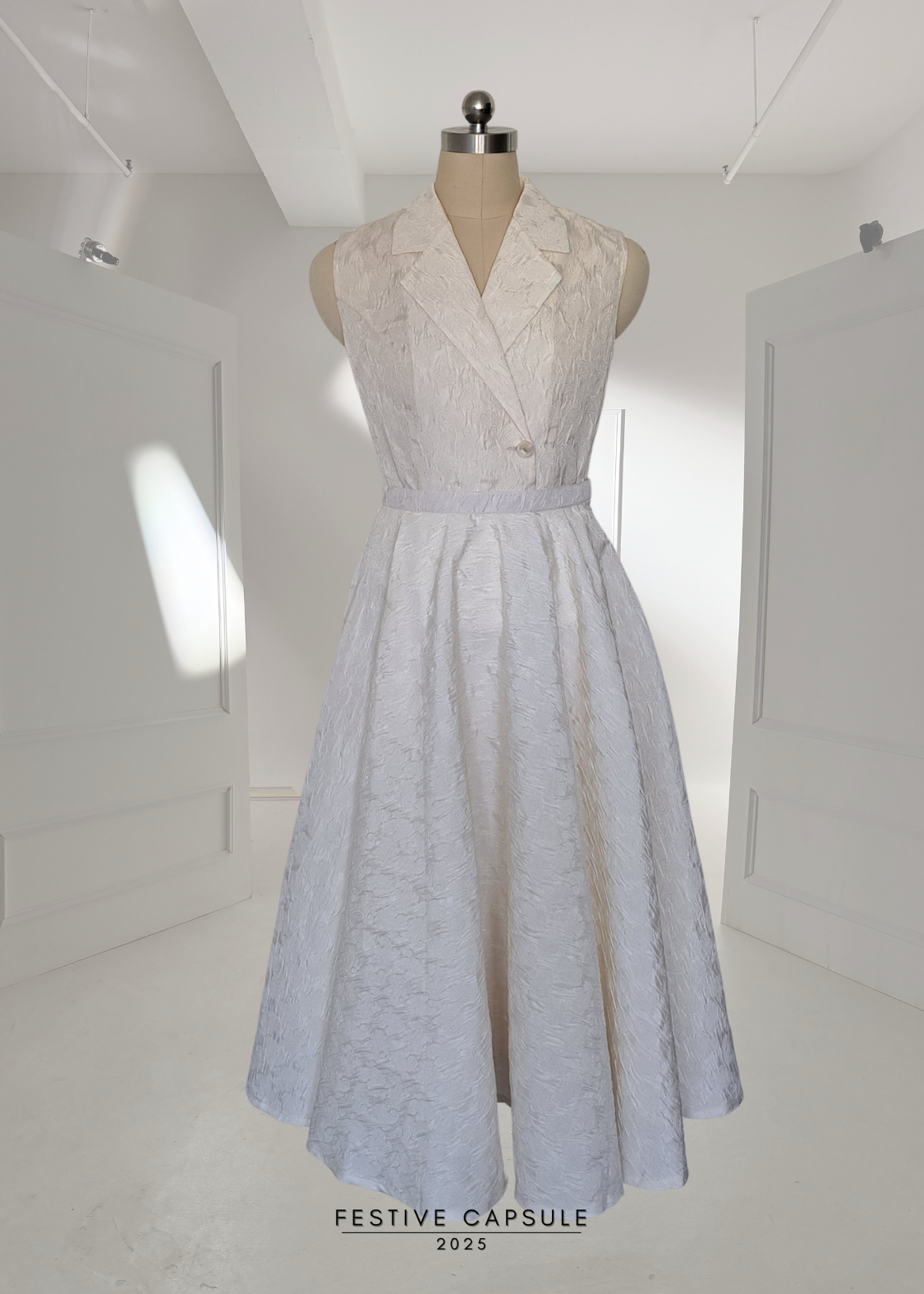 Ascot Skirt in Alabaster