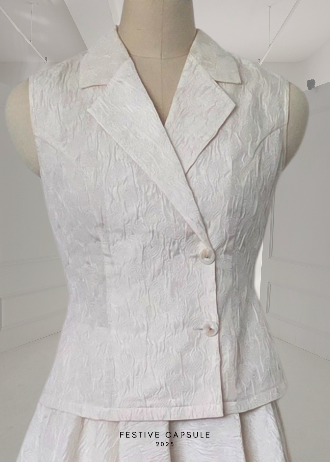 Ascot Top in Alabaster