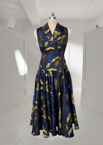 Ascot Skirt in Sapphire