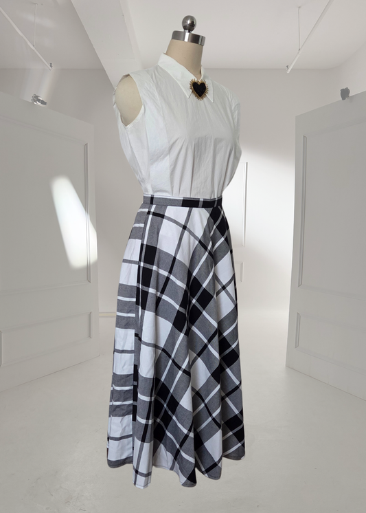 Celine Skirt in Chess