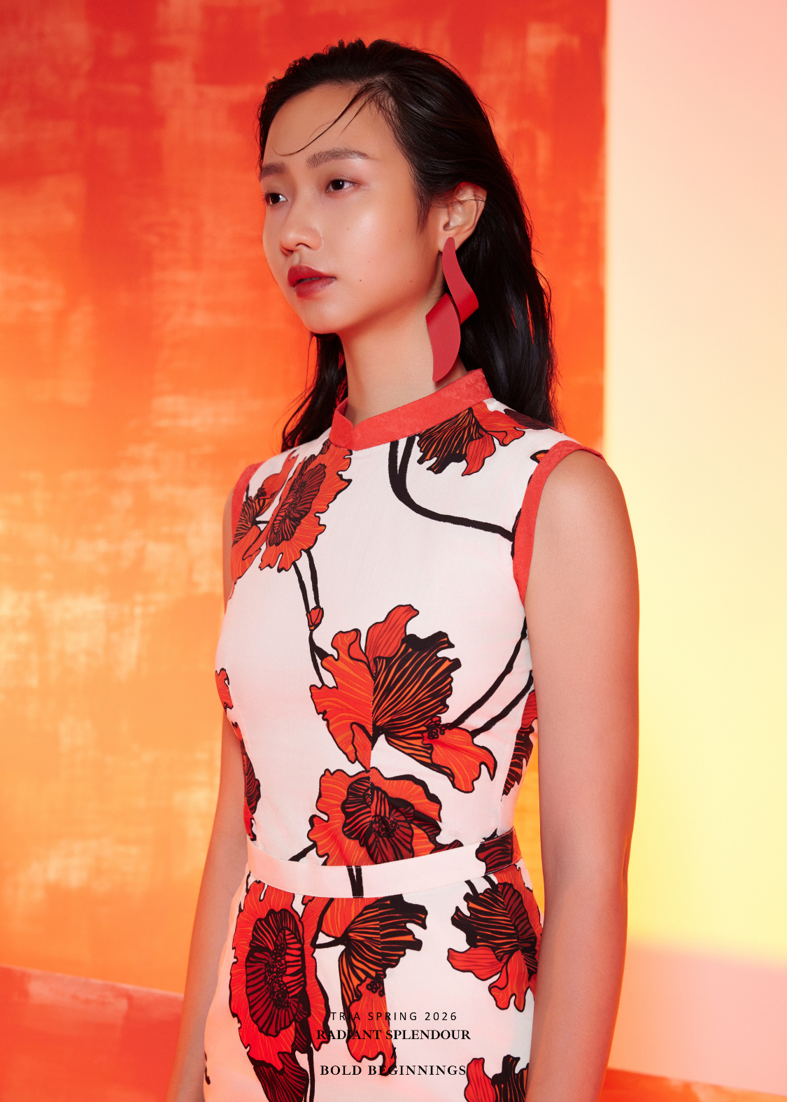 Christina Top in Wild Poppy