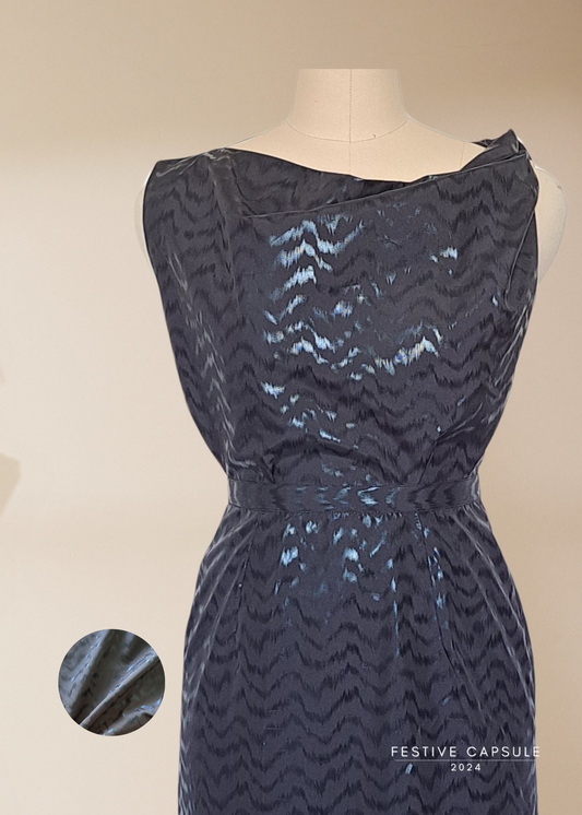 Hera Top in Shimmer Black