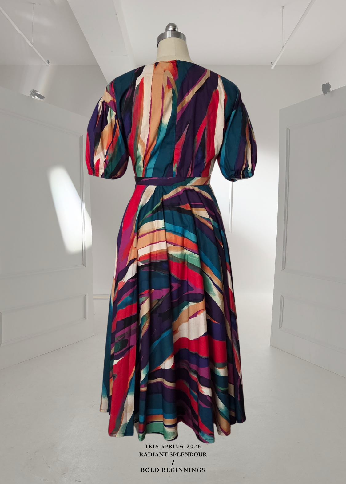 Ida Skirt in Feather Fronds Vivid