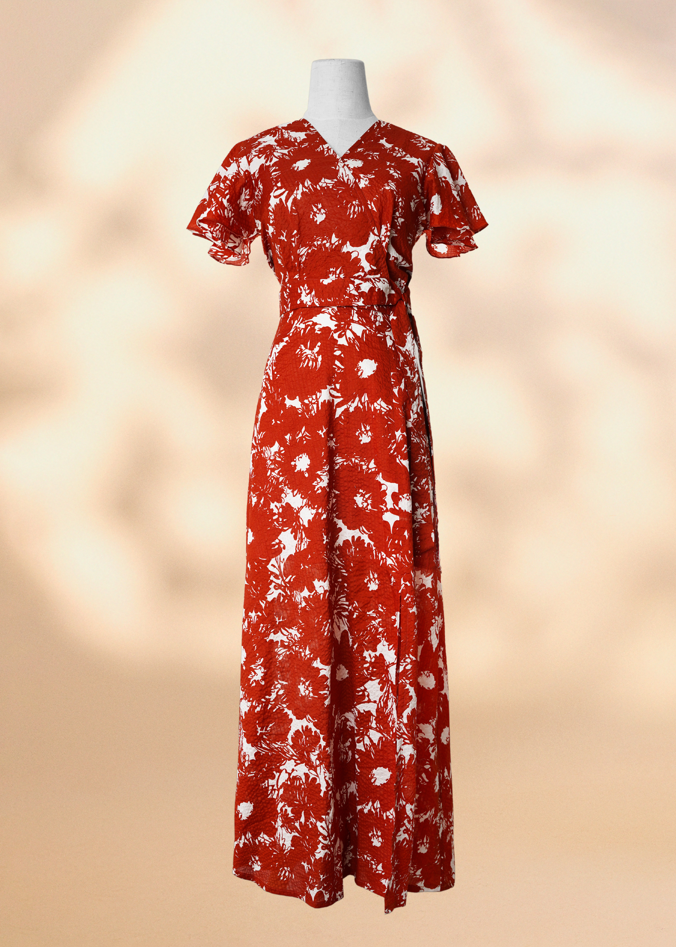 Isla Maxi Skirt in Amber Ripple