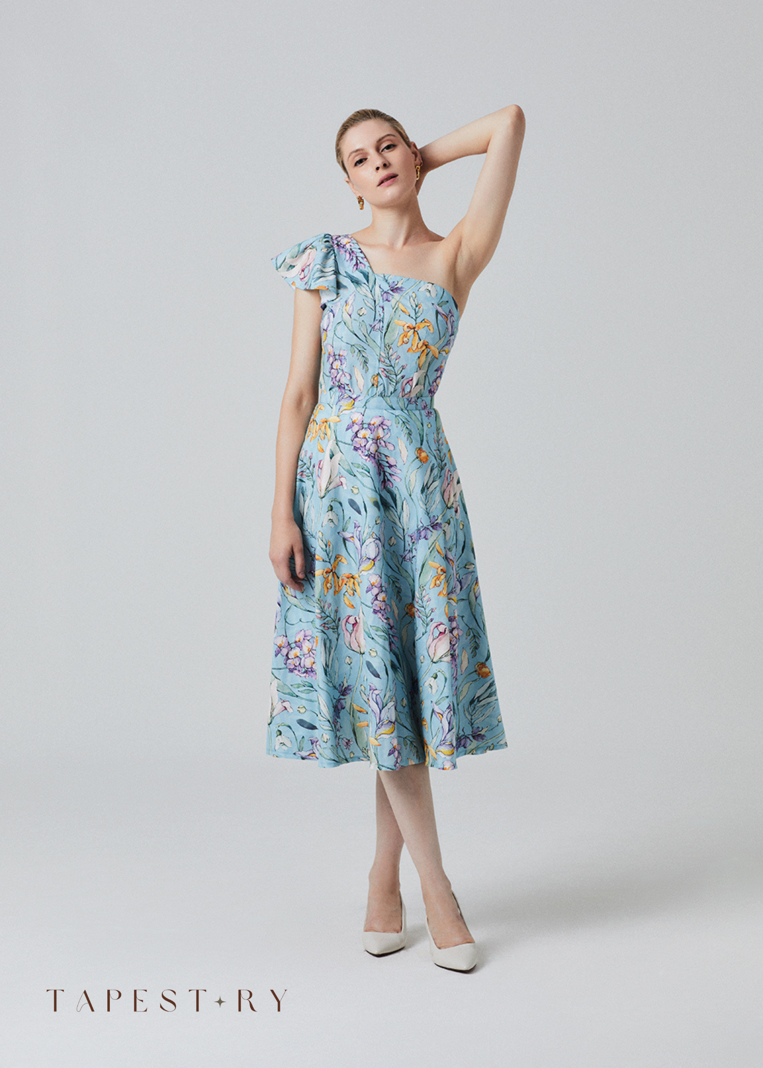 Livia Top in Springfall Blue
