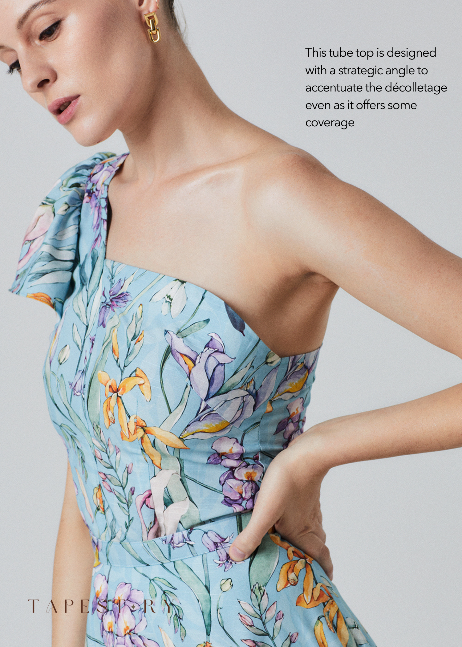 Livia Top in Springfall Blue