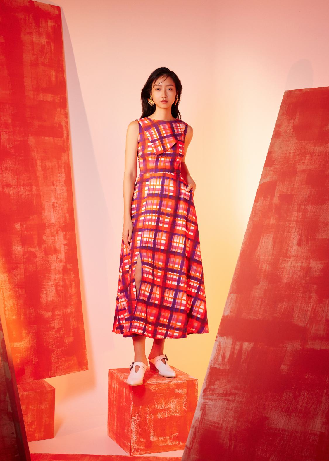 Maia Maxi Dress in Electric Dreams