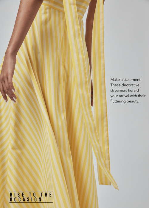 Maiva Maxi Dress in Canary and Liqourice