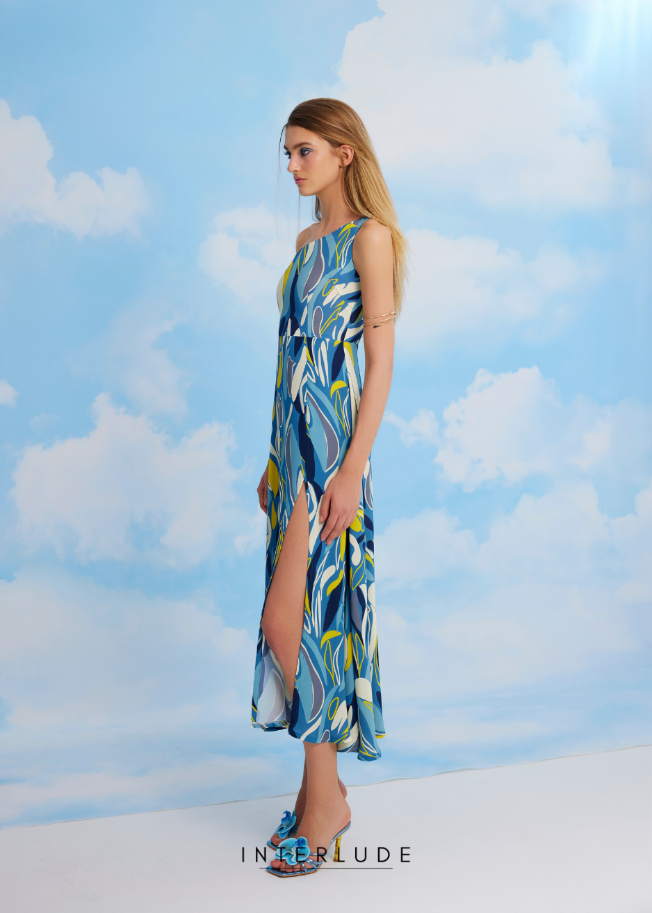 Mallorca Toga Maxi Dress in Larimar