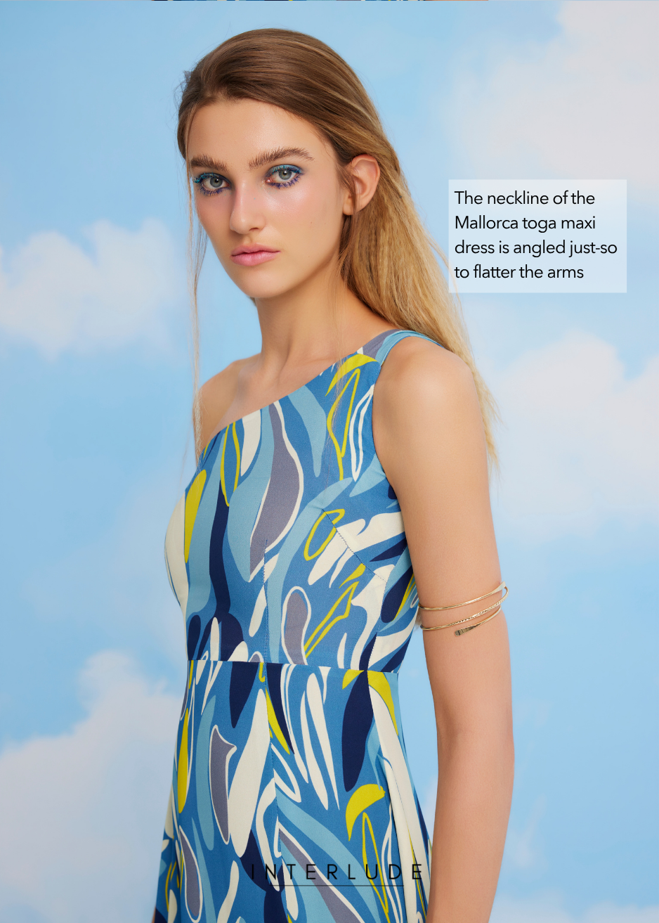 Mallorca Toga Maxi Dress in Larimar