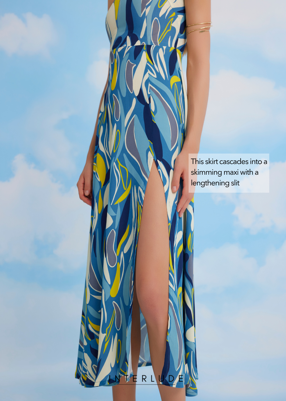 Mallorca Toga Maxi Dress in Larimar