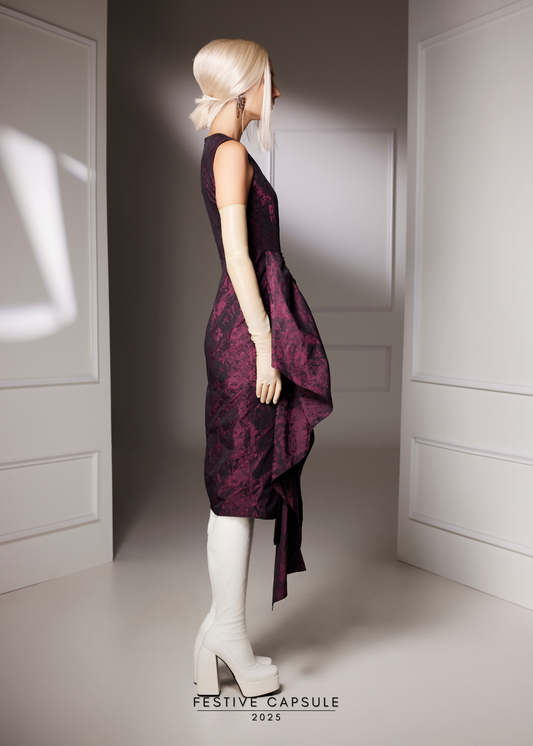 Manta Dress in Mystic Plum