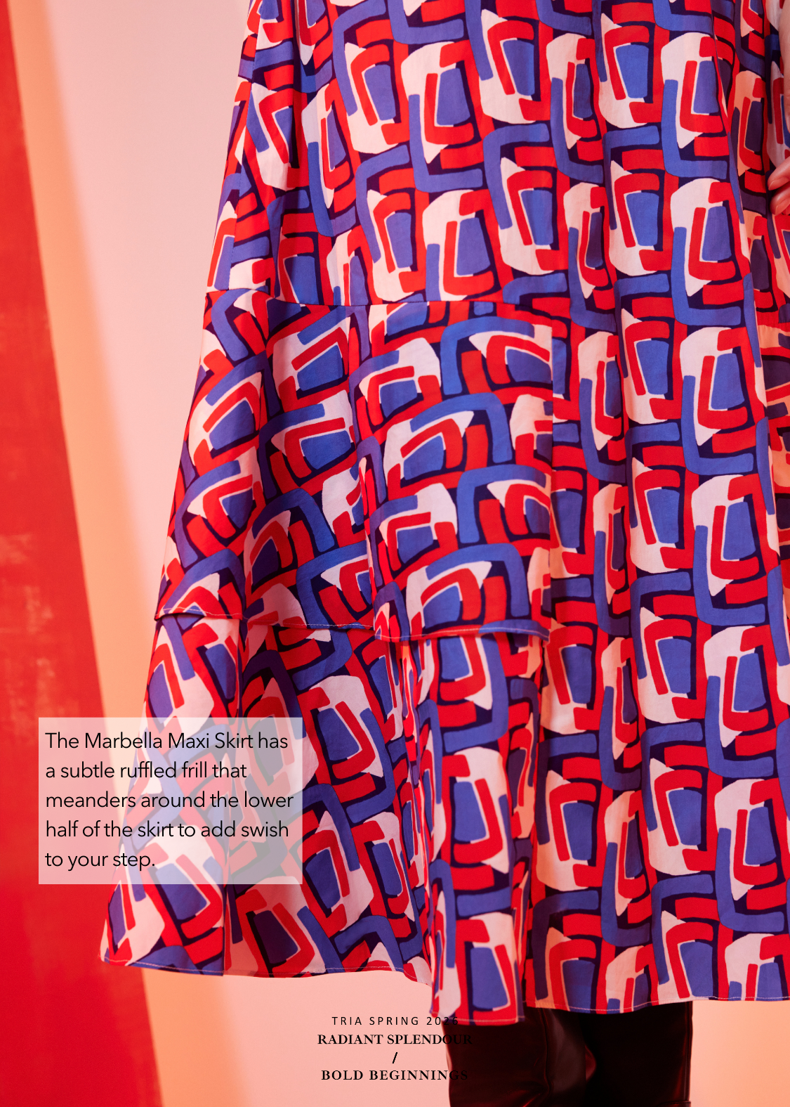 Marbella Maxi Skirt in Cubist