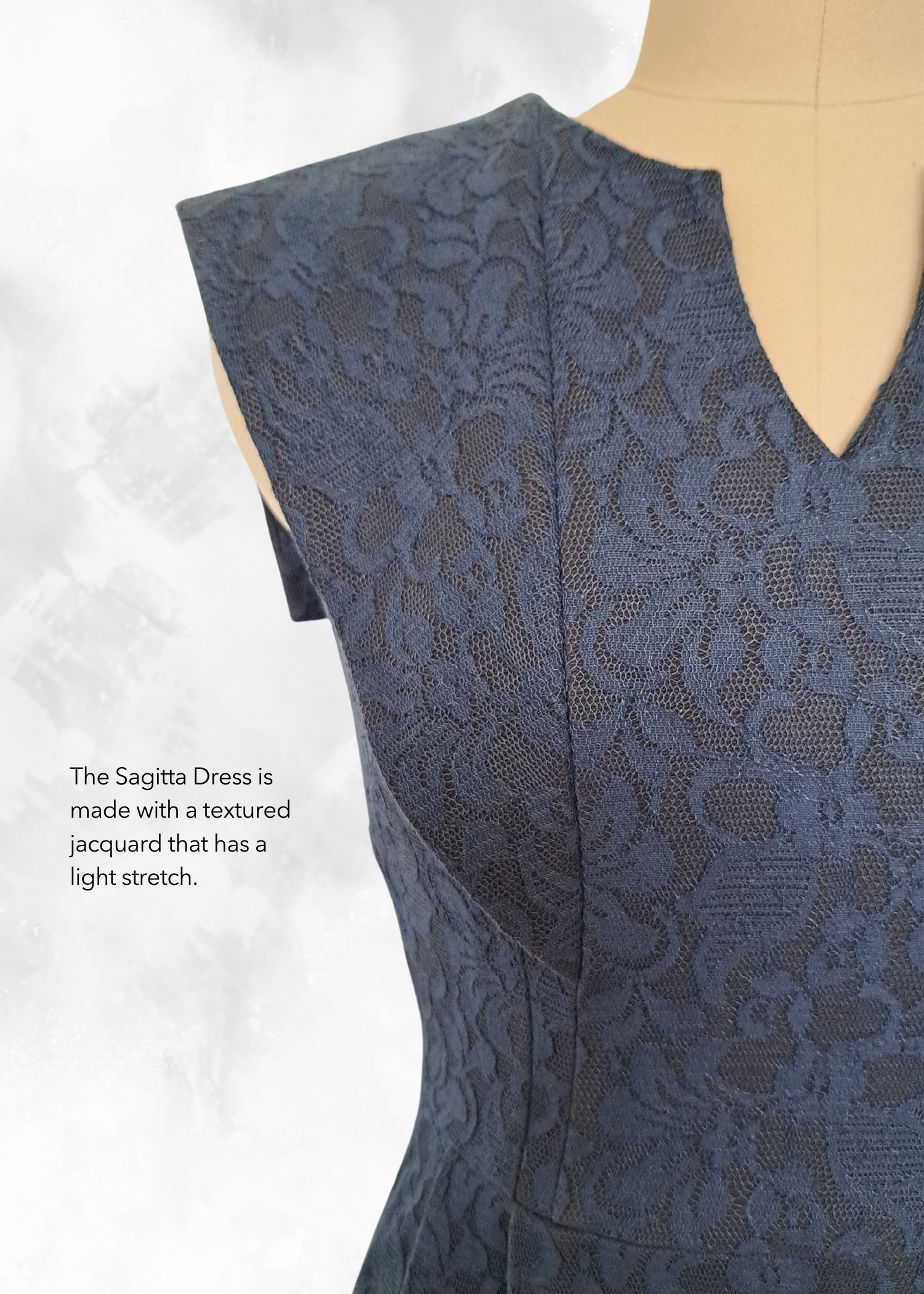 Sagitta Dress in Aegean Lace